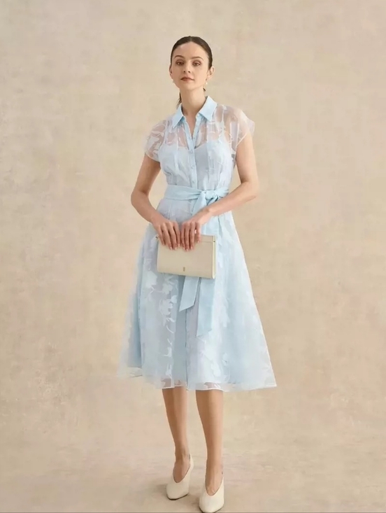 Hobbs London Dresses & Skirts - HOBBS LONDON Tess Burnout Floral Shirt Dress